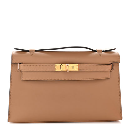 Hermes Swift Kelly Pochette Clutch Chai 1 of 14