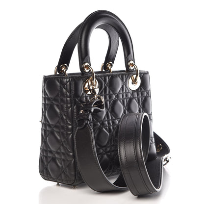 Christian Dior Lambskin Cannage Small Lucky Badges My Lady Dior Black 3 of 13