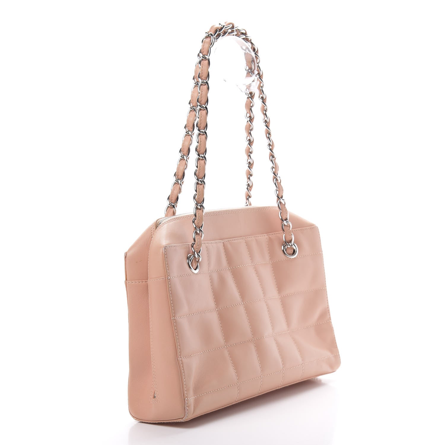 Chanel Lambskin Quilted Chocolate Bar Shoulder Bag Pink 3 of 19