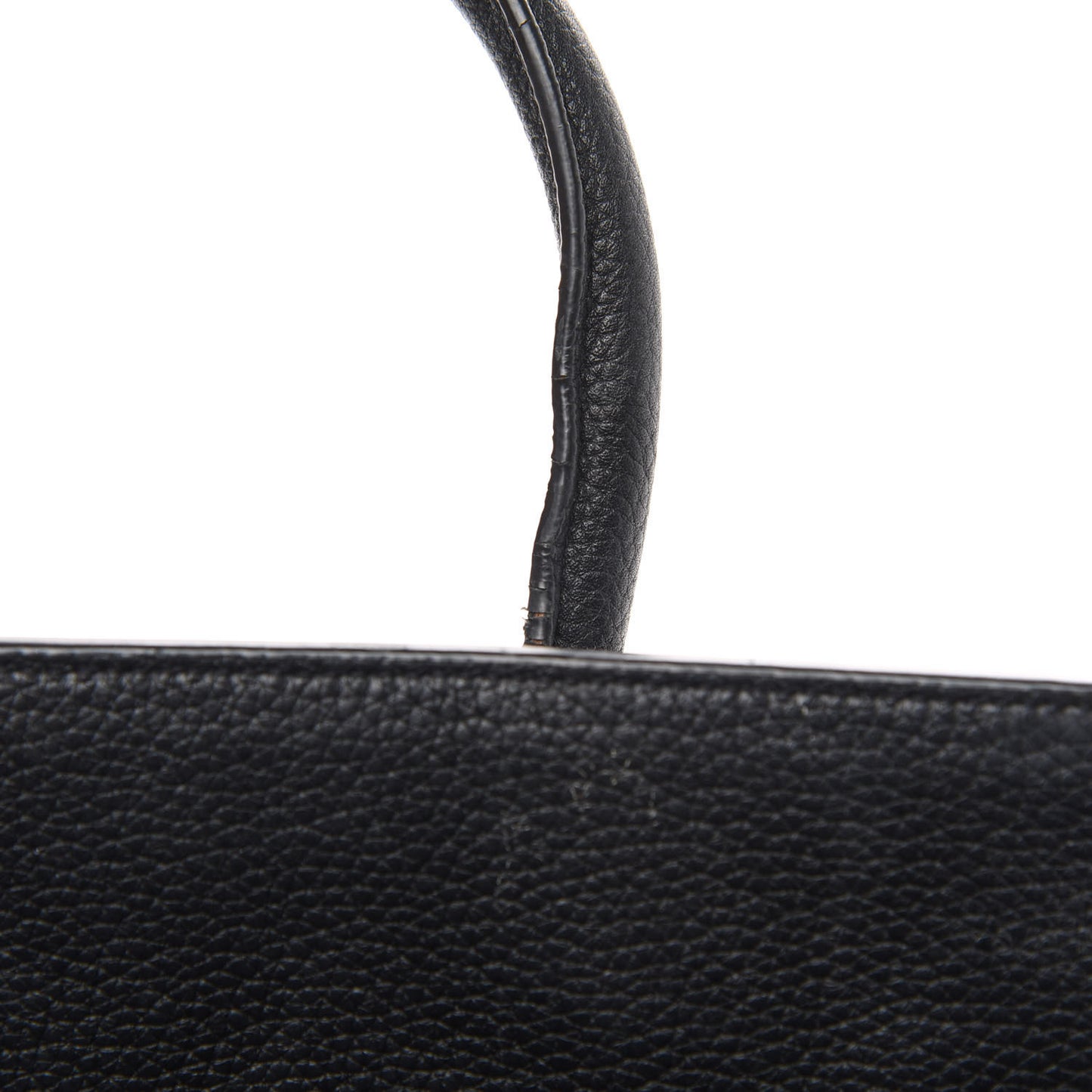 Grained Calfskin Small Supple Sac De Jour Black