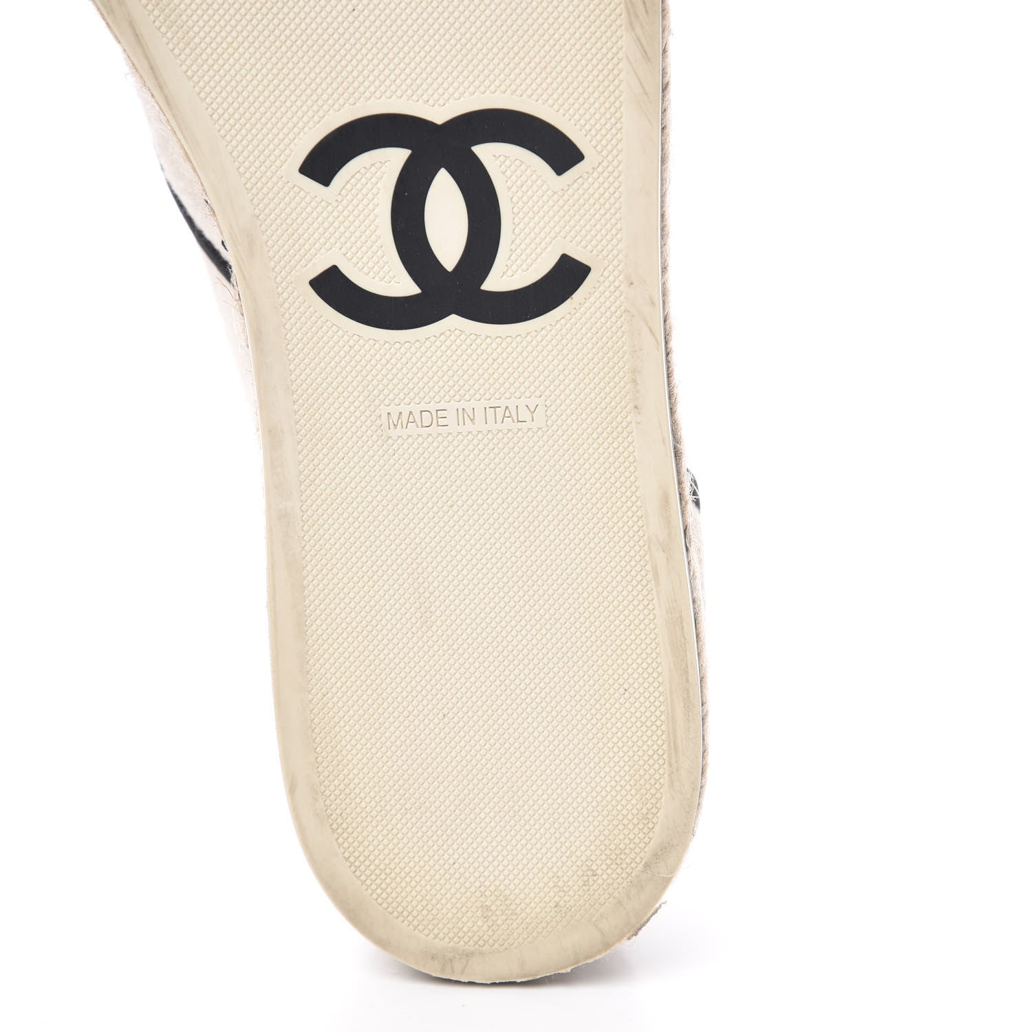 Chanel Cotton Lace Up Espadrilles 41.5 Light Beige 12 of 15