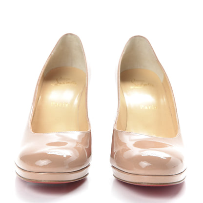Christian Louboutin Patent Kabetts 100 Pumps 38.5 Nude 2 of 8
