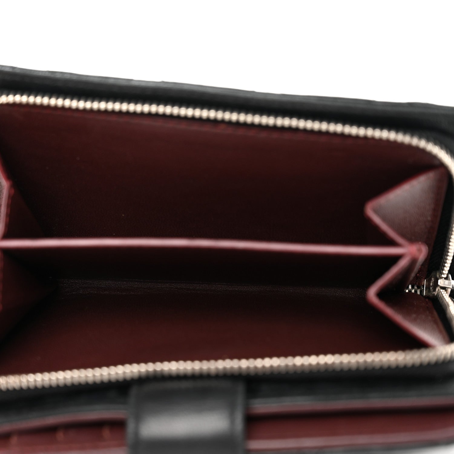 Chanel Lambskin Quilted Zipped Pocket Wallet Black 6 of 14