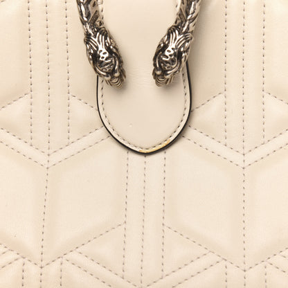 Gucci Cafskin Web Quilted Large Dionysus Tote Bag White 8 of 11