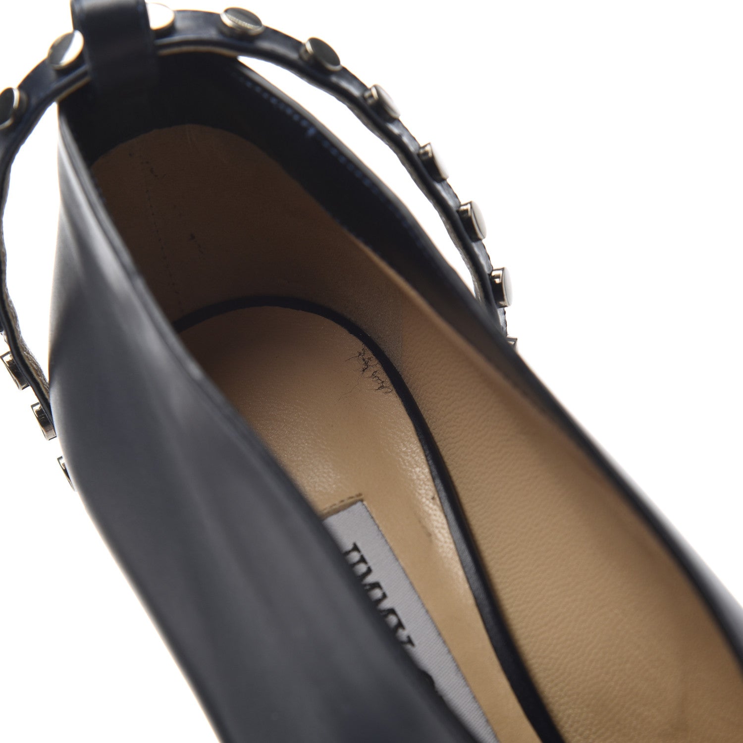 Jimmy Choo Calfskin Lark 65 Ankle Strap Pumps 37.5 Navy Blue 16 of 16