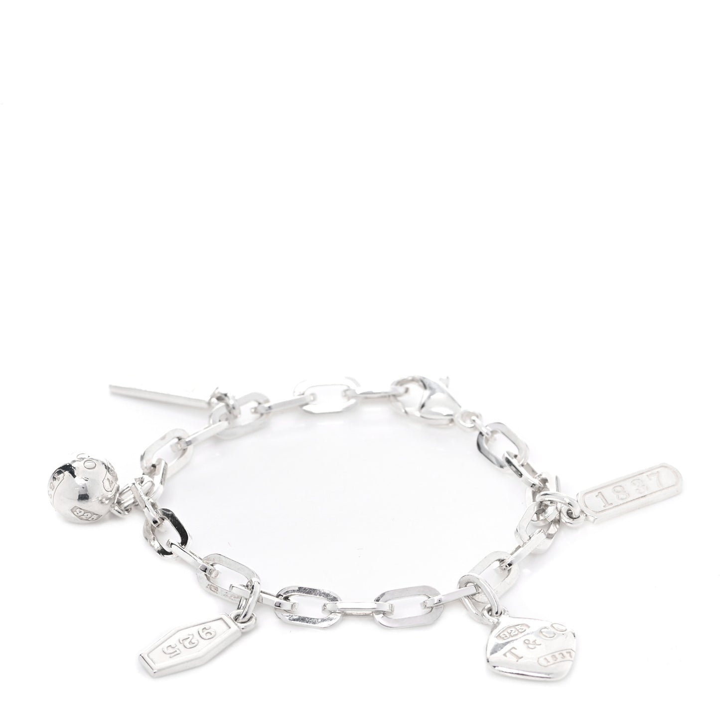 Sterling Silver 1837 Charm Bracelet