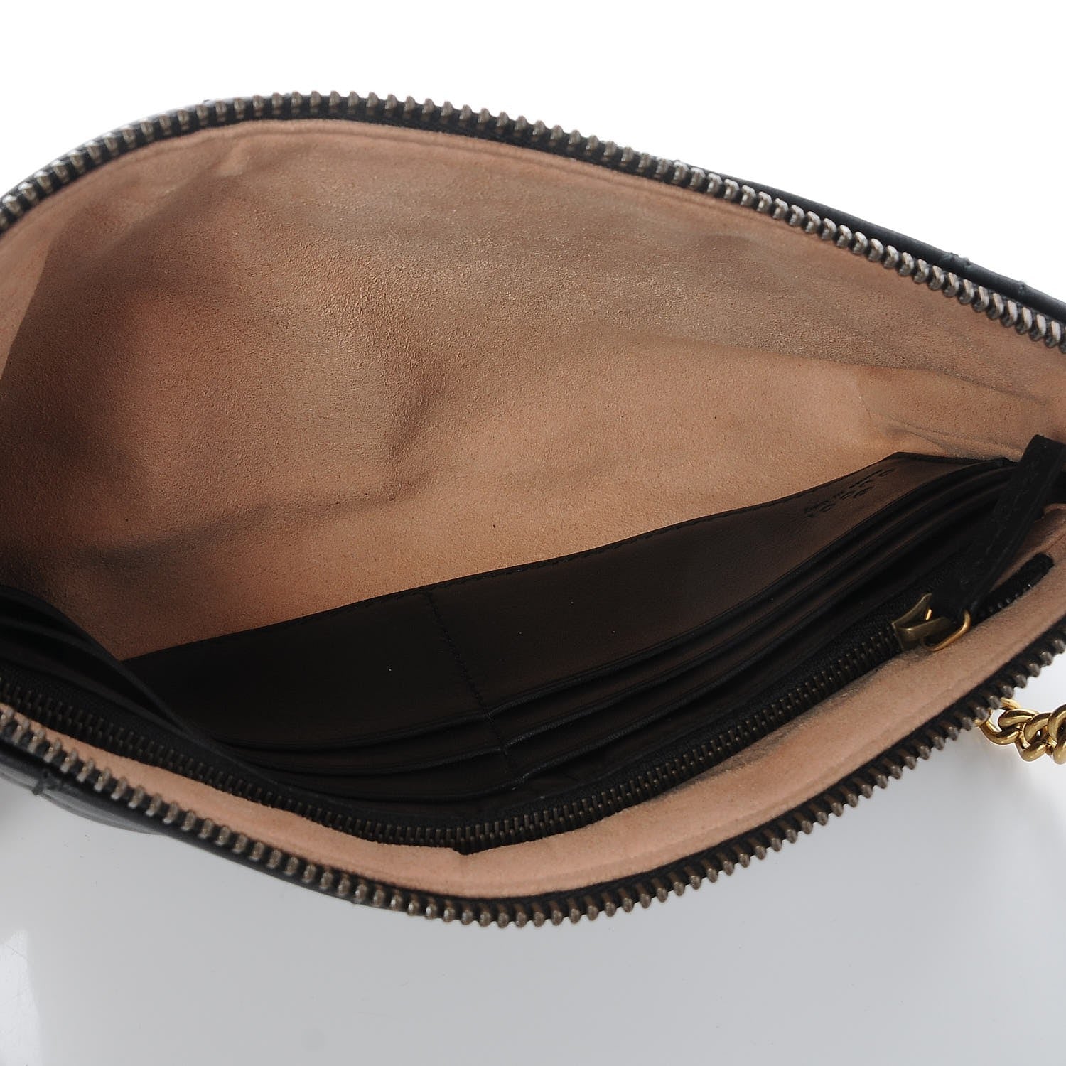 Gucci Calfskin Matelasse Mini Pearly GG Marmont Chain Bag Black 5 of 7