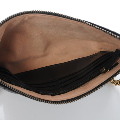 Gucci Calfskin Matelasse Mini Pearly GG Marmont Chain Bag Black 5 of 7