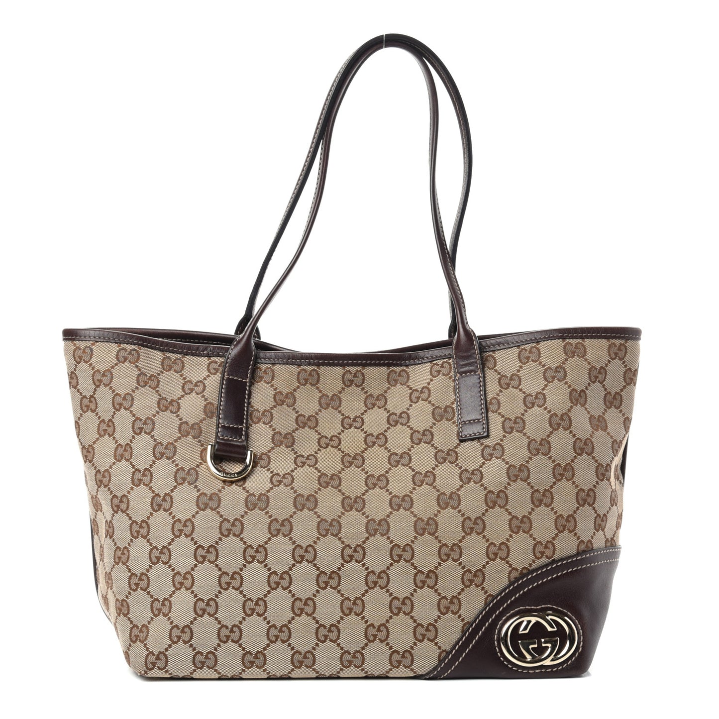 Monogram Medium New Britt Tote Brown