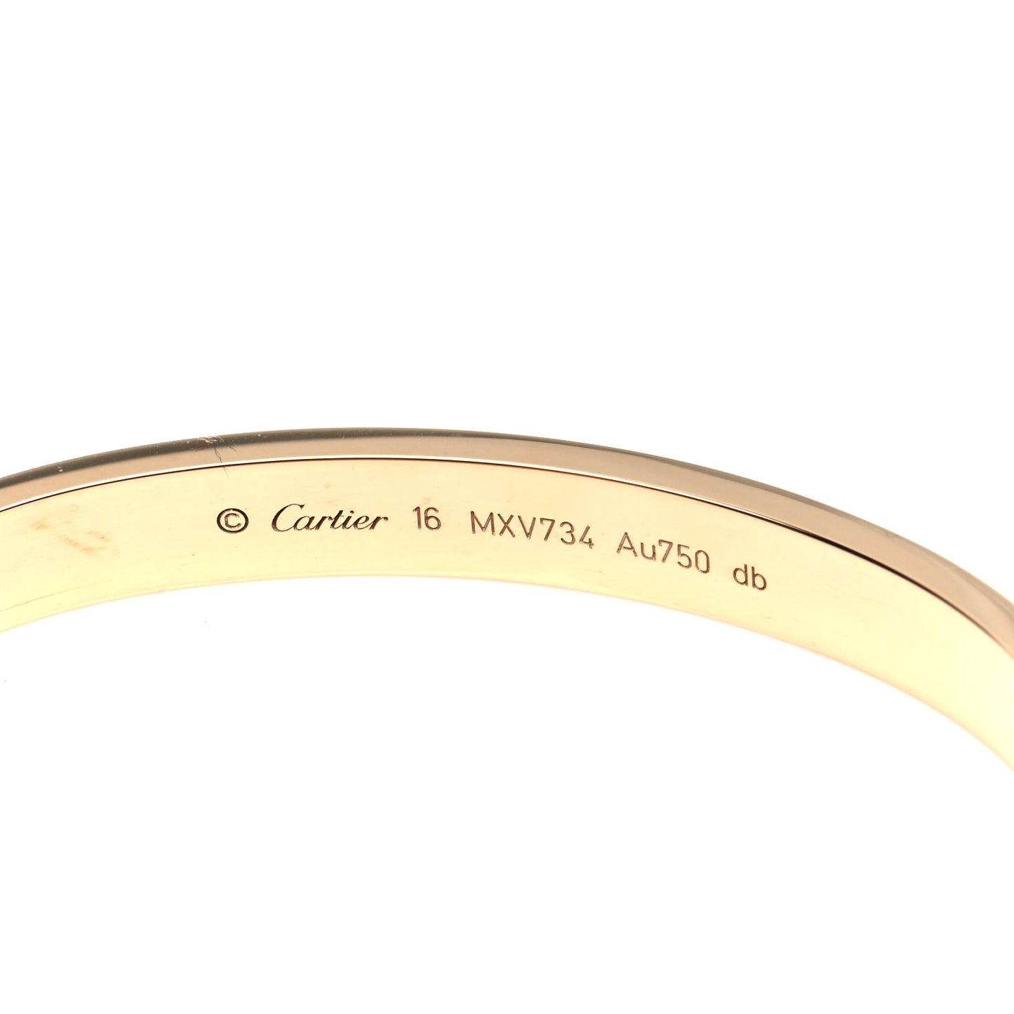 18K Yellow Gold LOVE Bracelet 16