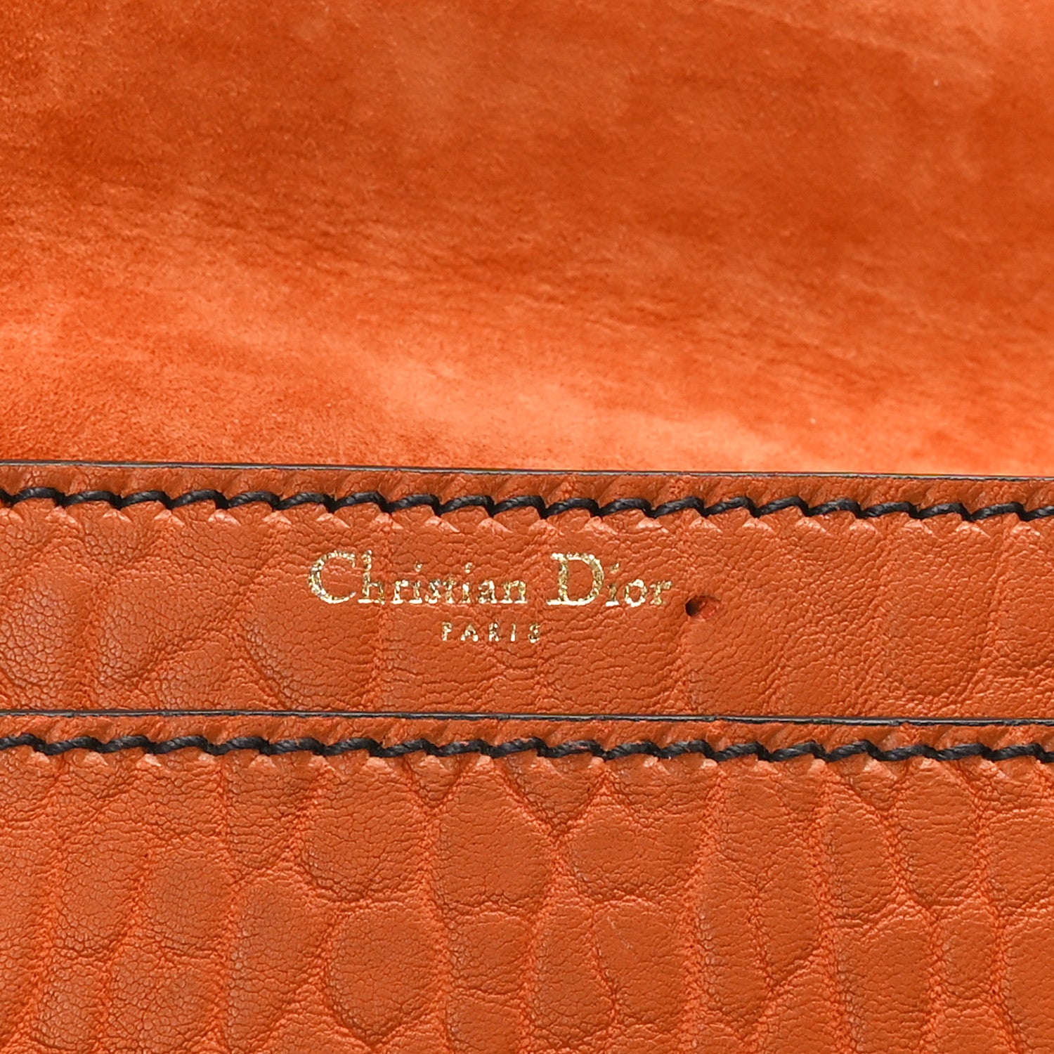 Christian Dior Canyon Grained Lambskin J'Adior Chain Flap Bag Orange 6 of 8