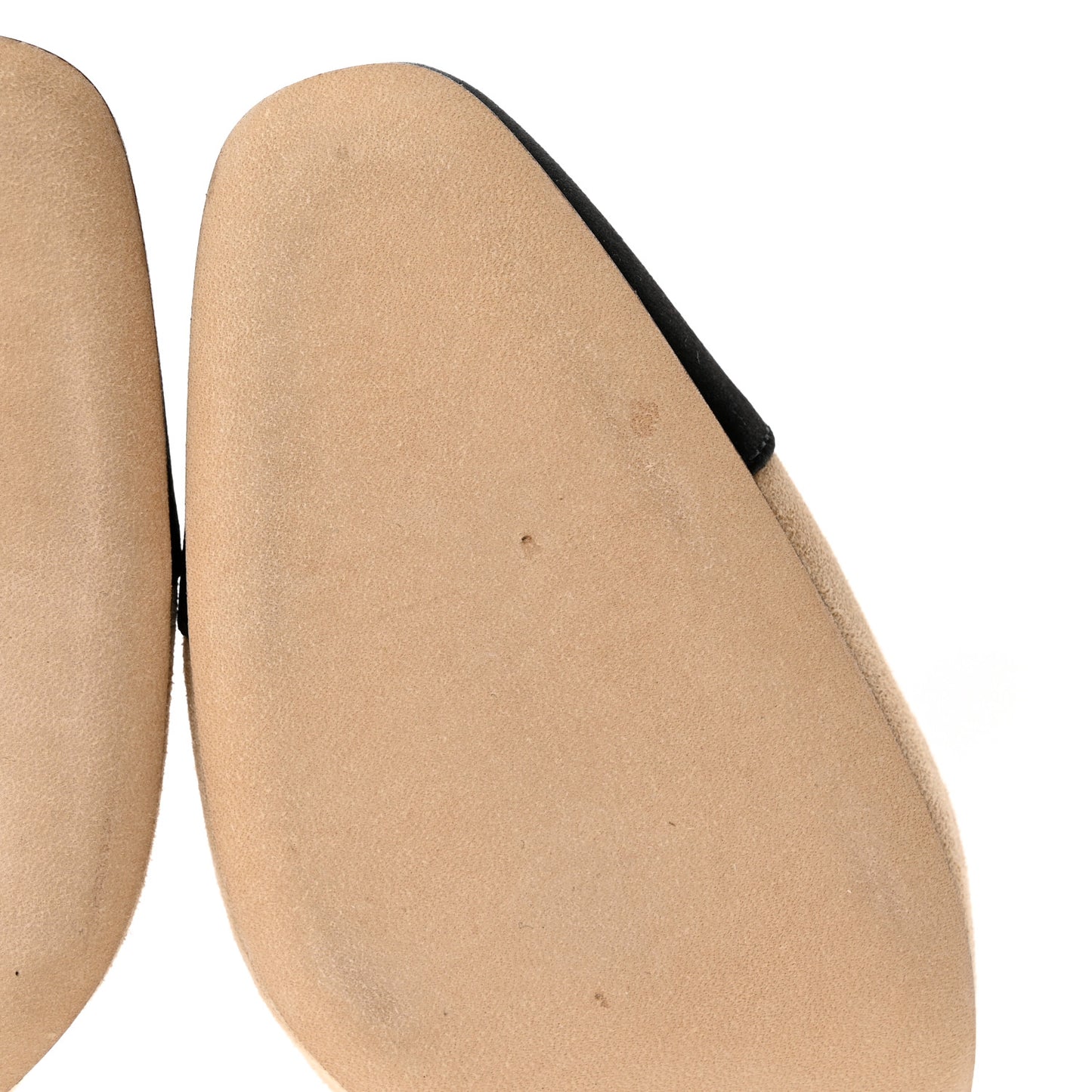 Suede Cap Toe CC Slingback Pumps 35 Beige Black