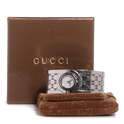 Gucci Stainless Steel Mother of Pearl 23mm Twirl Quartz Watch 10 of 10