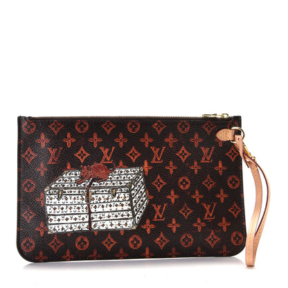 Louis Vuitton Catogram Neverfull MM GM Pochette Marron 2 of 9