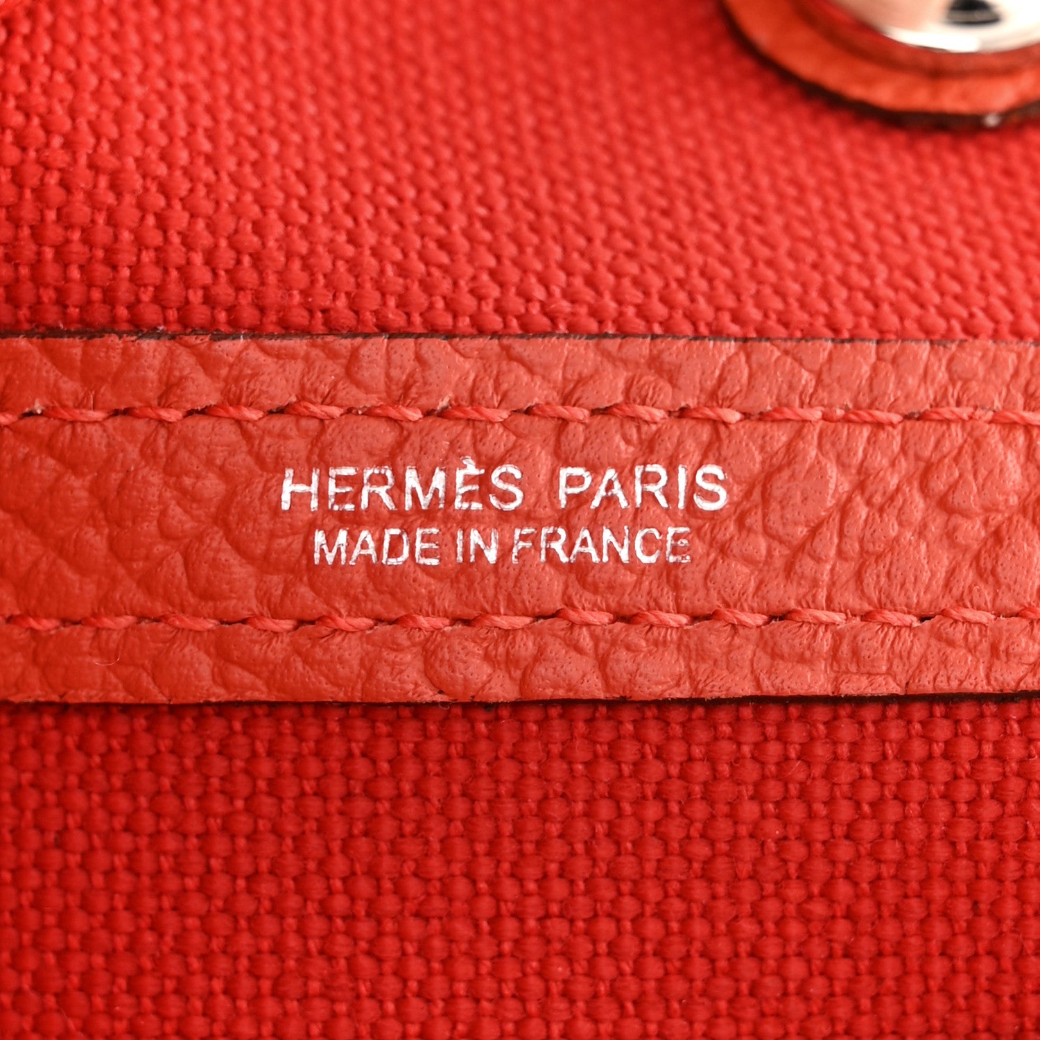 Hermes Toile Officier Negonda Garden Party 30 TPM Rouge Tomate Capucine 6 of 10
