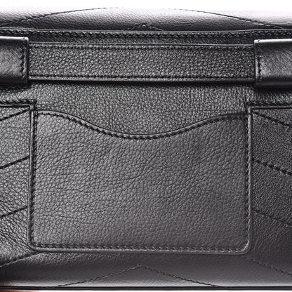 Chanel Calfskin Chevron Stitched Coco Waist Bag Black 10 of 11