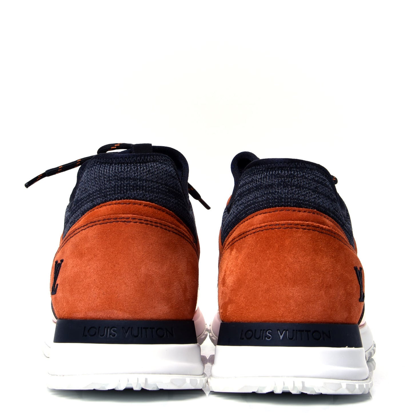 Metallic Patent Suede Run Away Sneakers 10 Orange