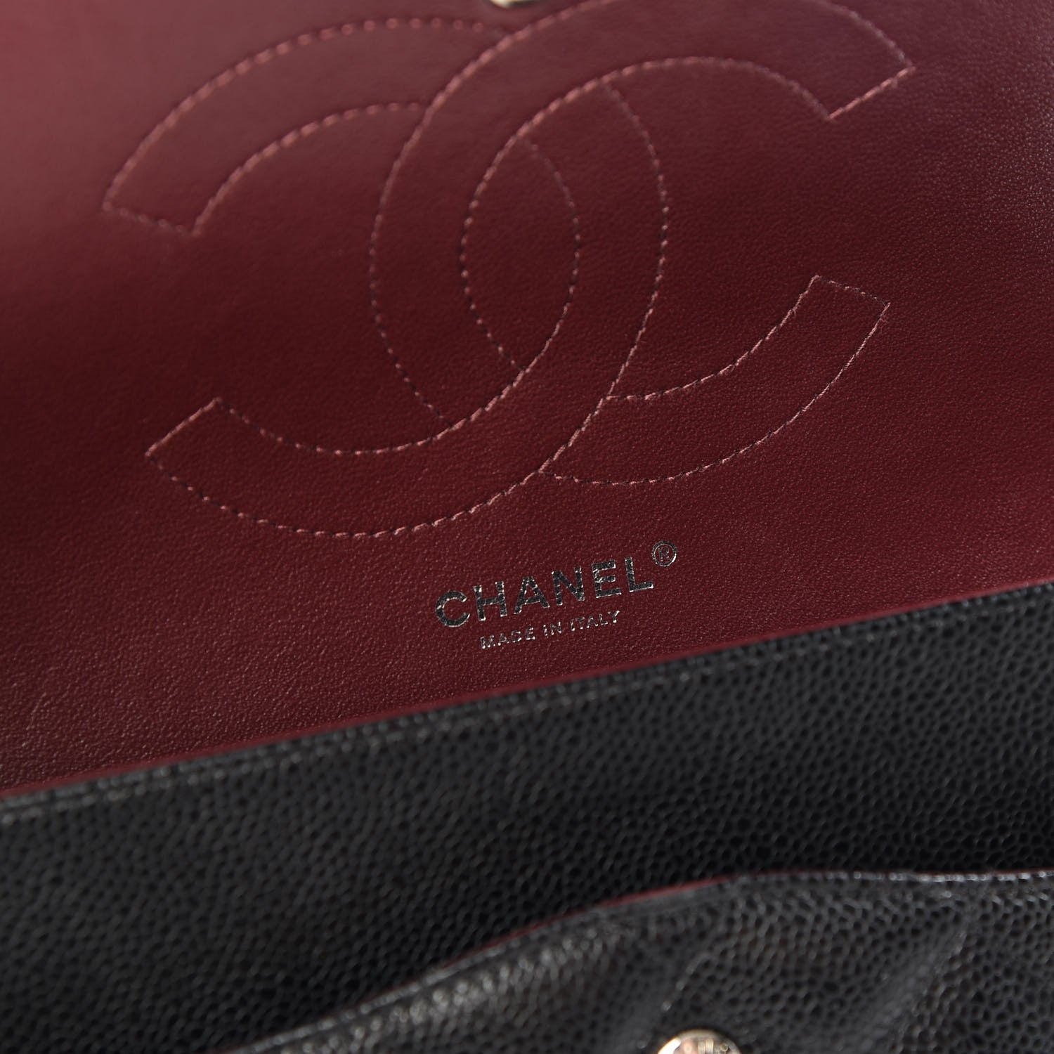 Chanel Caviar Quilted Jumbo Double Flap Black 7 of 8
