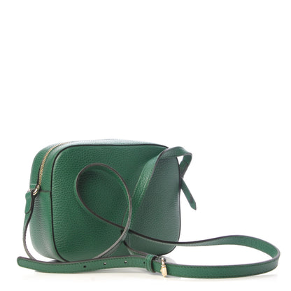 Gucci Pebbled Calfskin Small Soho Disco Bag Emerald Green 3 of 12