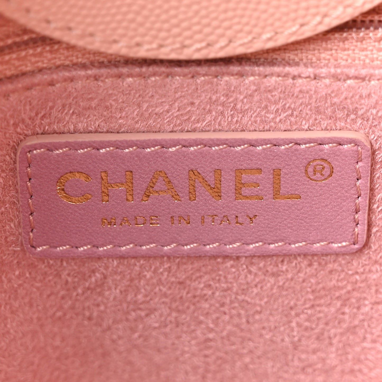 Caviar Small Studded Deauville Tote Light Pink