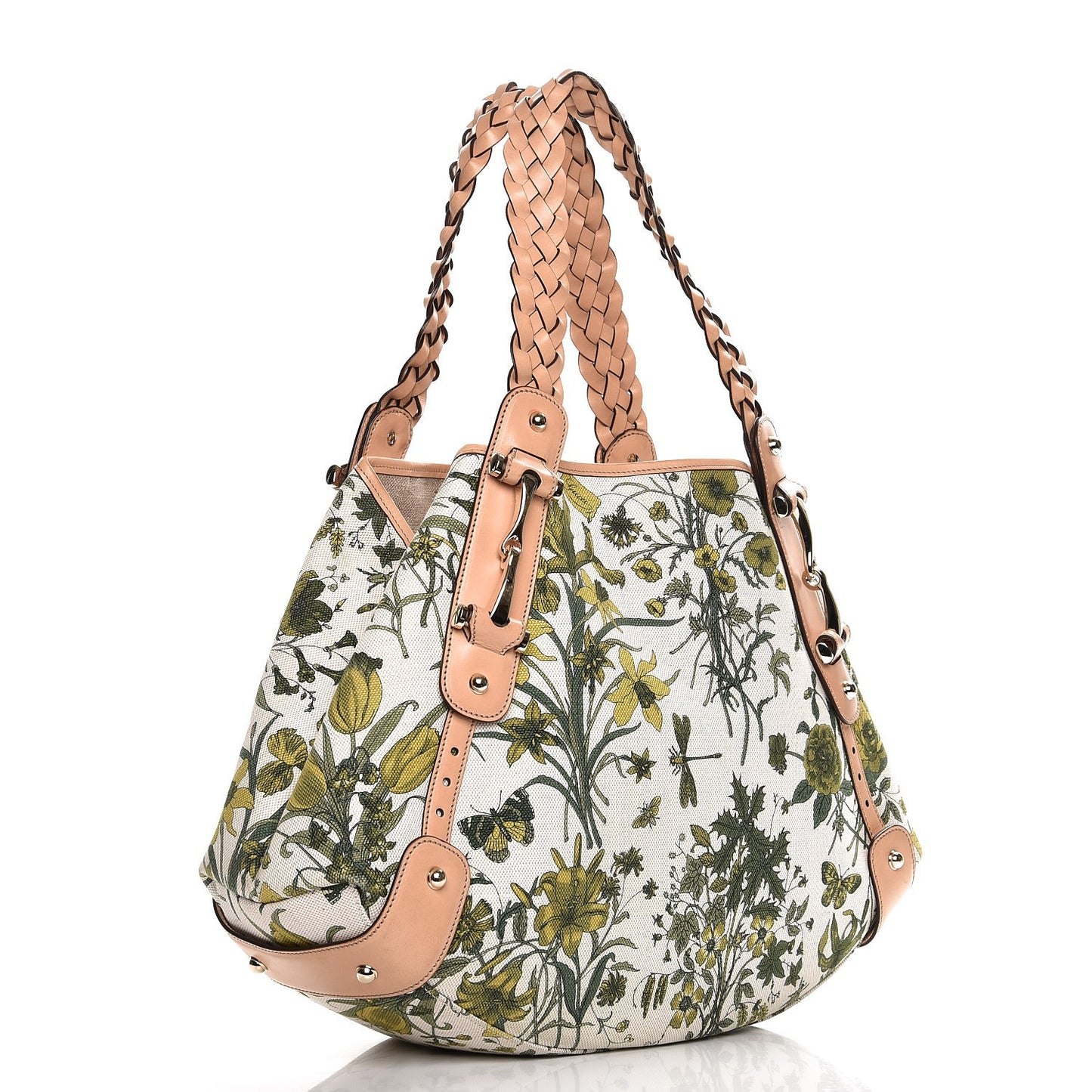 Canvas Floral Flora Pelham Shoulder Bag Beige