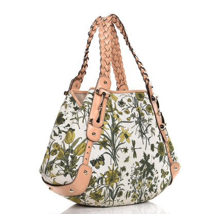 Gucci Canvas Floral Flora Pelham Shoulder Bag Beige 3 of 9