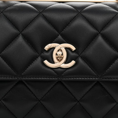 Chanel Lambskin Quilted Small Trendy CC Dual Handle Flap Bag Black 9 of 12