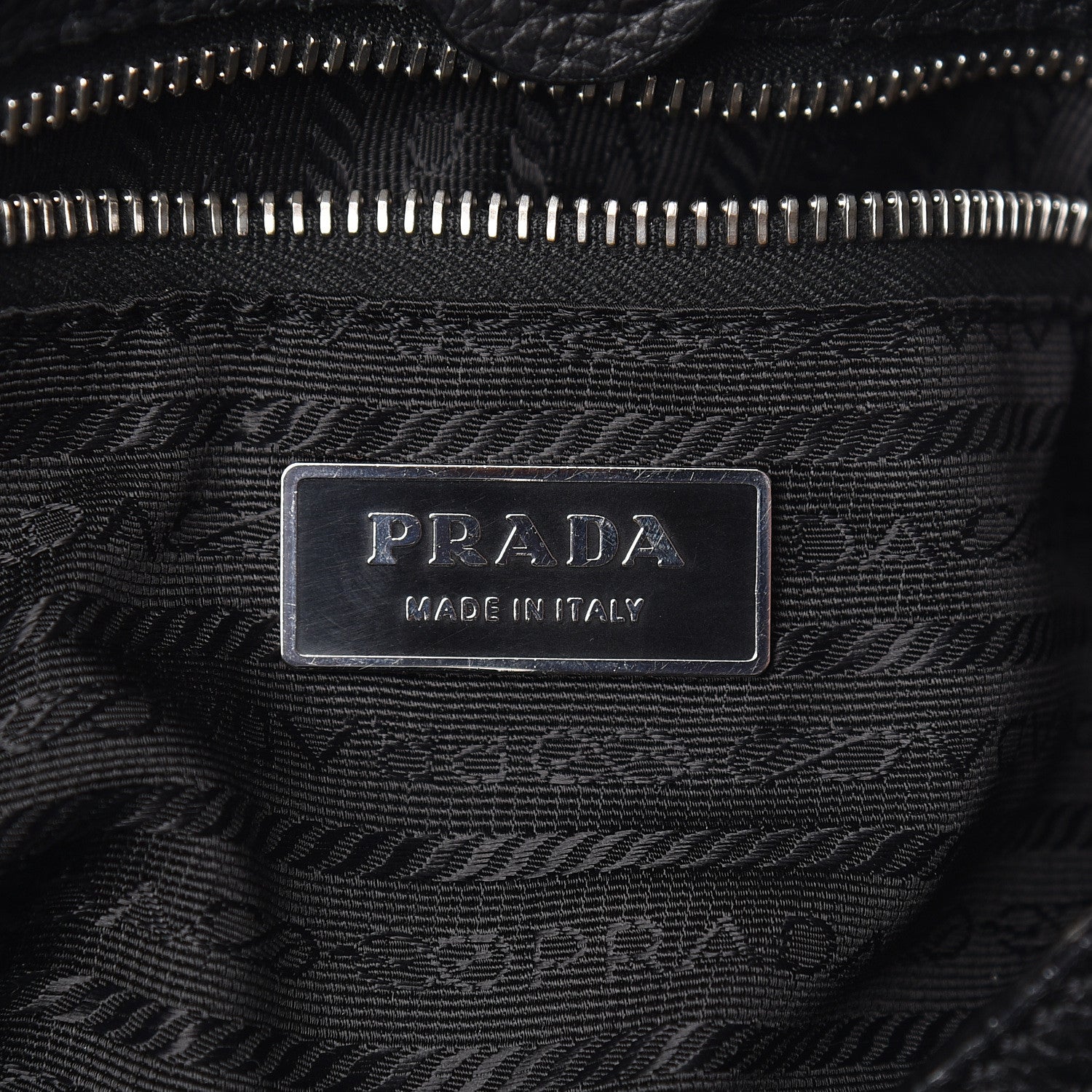 Prada Vitello Daino Shoulder Bag Black 8 of 12