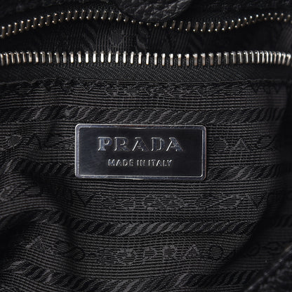 Prada Vitello Daino Shoulder Bag Black 8 of 12