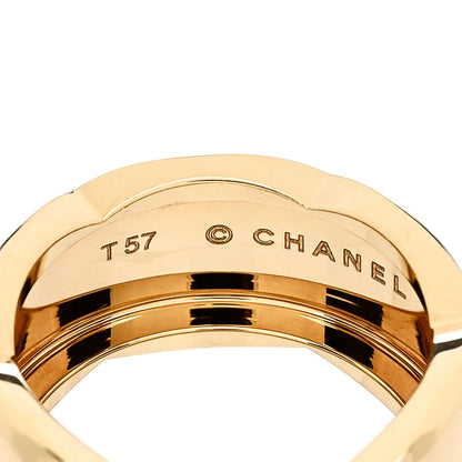 Chanel 18K Yellow Gold Large Coco Crush Ring 57 8 4 of 6