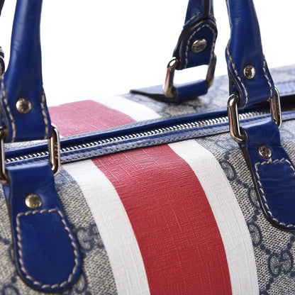 Gucci GG Plus Monogram Sloaney Union Jack British Flag Medium Boston Blue 12 of 13