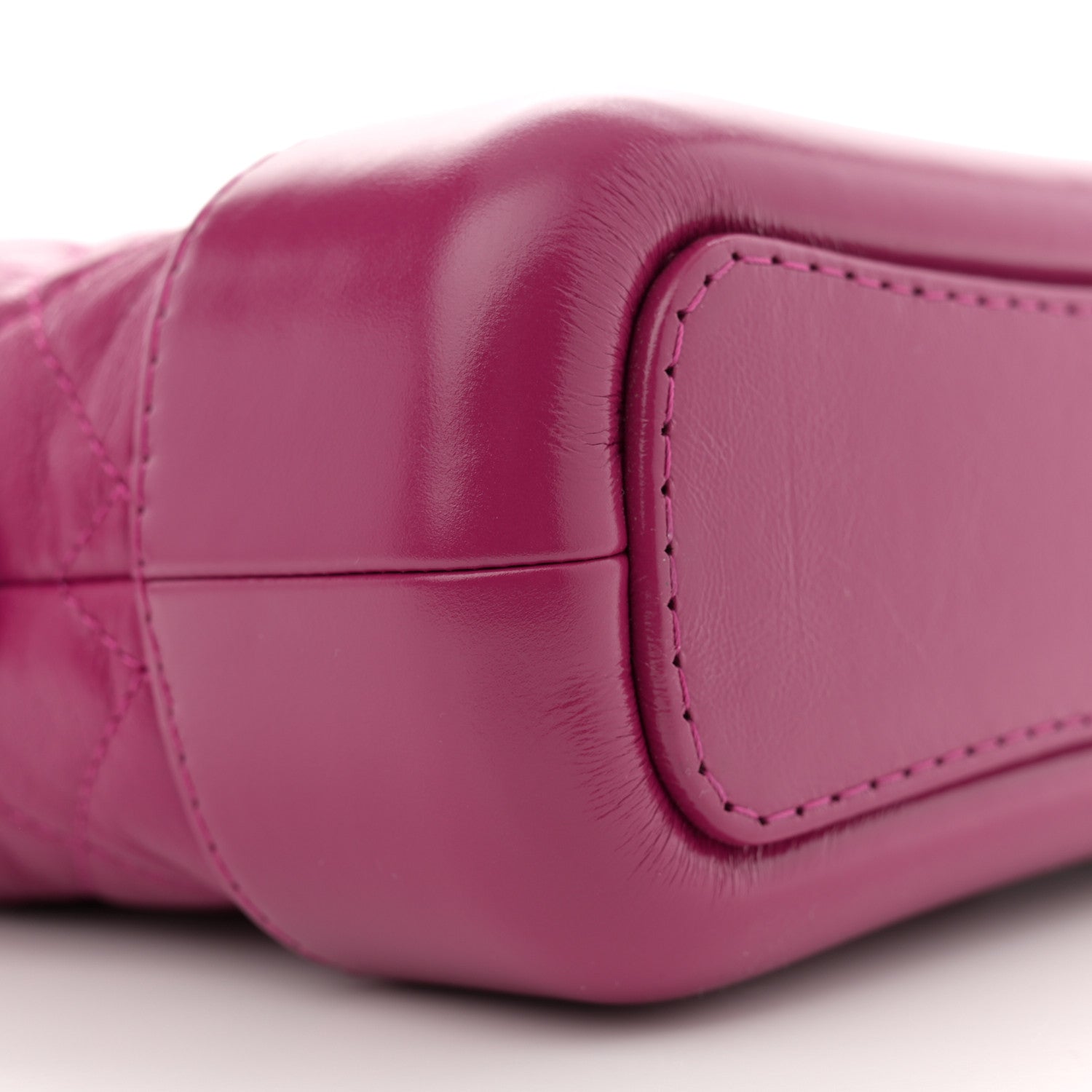Chanel Aged Calfskin Quilted Small Gabrielle Hobo Fuchsia 9 of 10