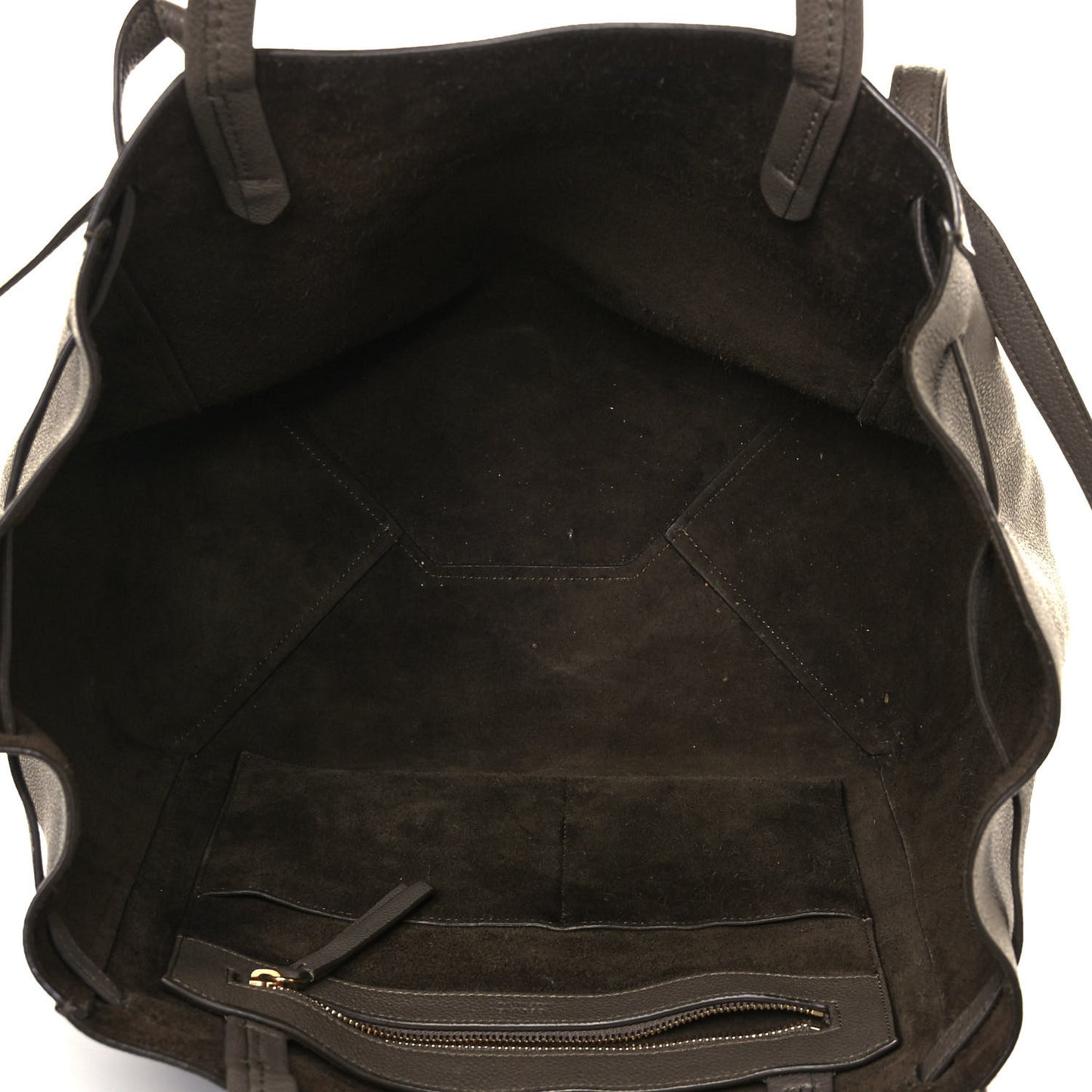 Soft Grained Calfskin Small Belt Cabas Phantom Taupe