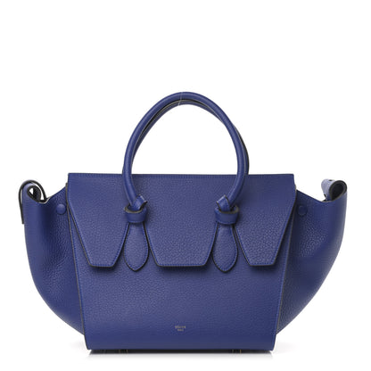 Celine Crisped Calfskin Mini Tie Knot Tote Indigo 1 of 16
