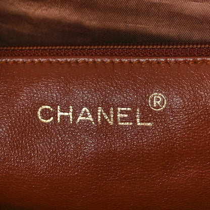 Chanel Metallic Caviar Quilted Shopping Tote Brown 6 of 11