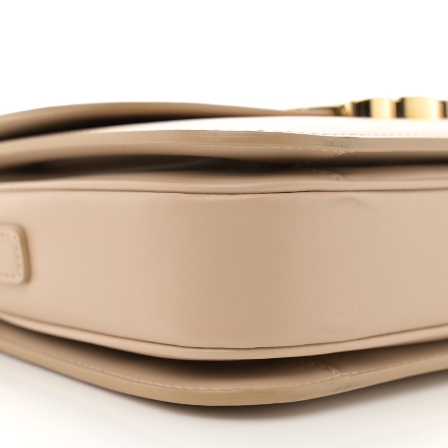 Celine Shiny Calfskin Medium Triomphe Nude 9 of 15