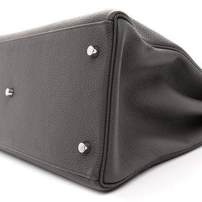 Hermes Togo Maxi Kelly Retourne 42 Etain 9 of 13