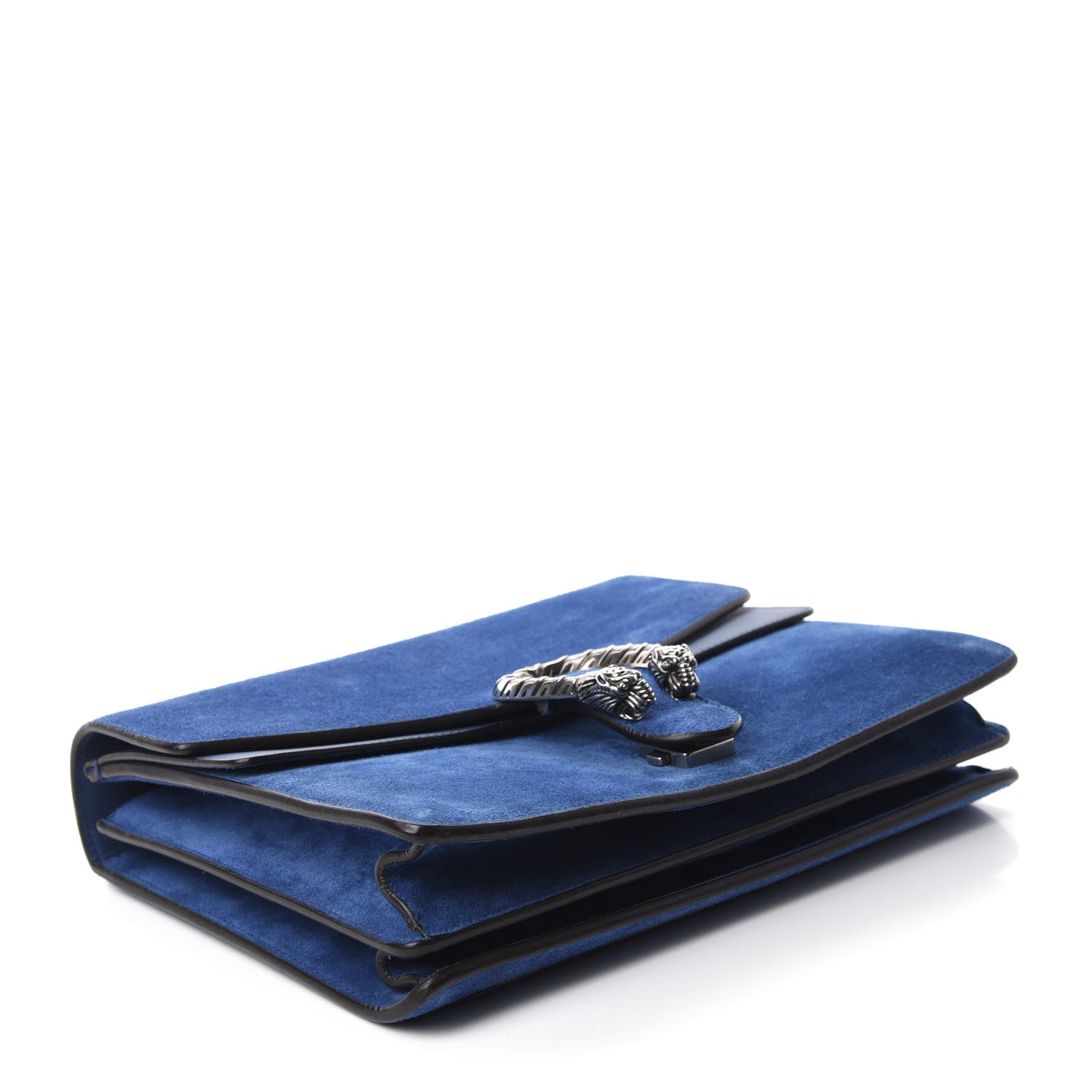 Gucci Suede Medium Dionysus Shoulder Bag Blue 4 of 10
