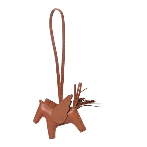 Milo Lambskin Swift Grigri Rodeo Pegase Horse Bag Charm PM Gold