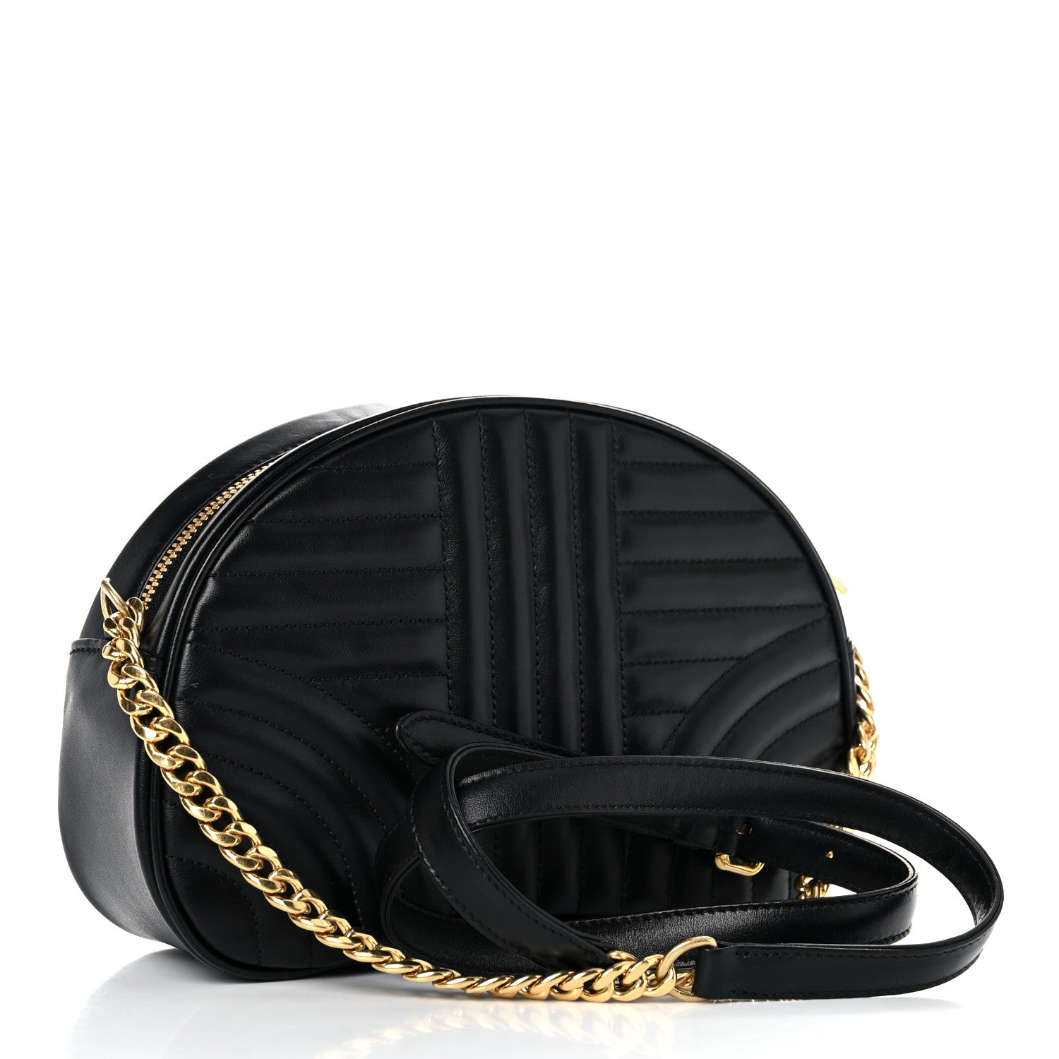 Prada Soft Calfskin Impunture Diagramme Dome Crossbody Bag Black 3 of 10