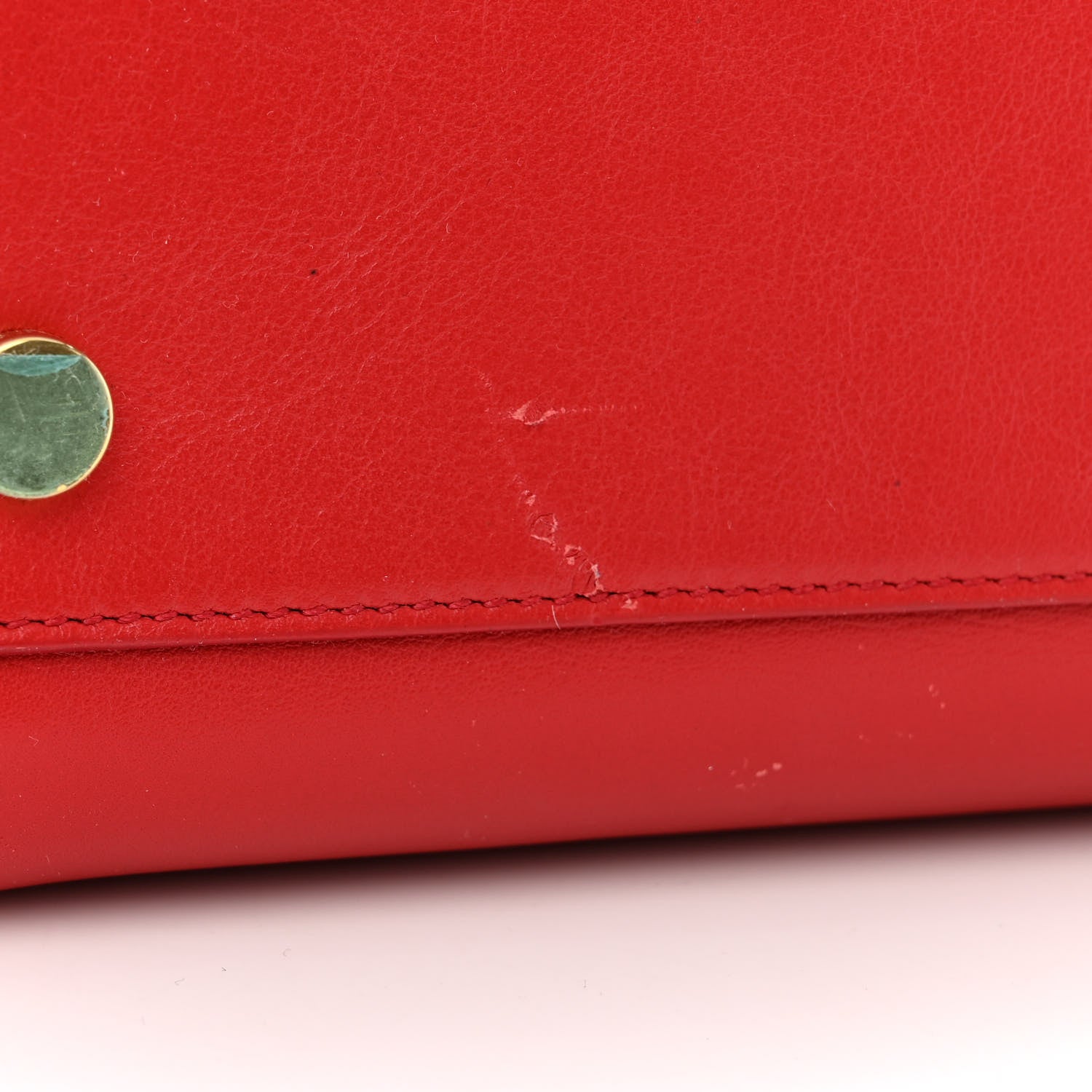 Saint Laurent Calfskin Baby Monogram Cabas Red 10 of 10