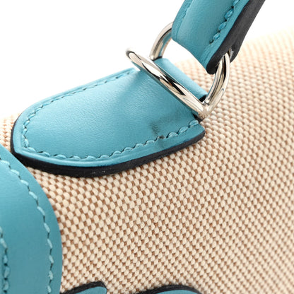 Hermes Toile Swift Kelly Sellier 28 Bleu Du Nord 11 of 12