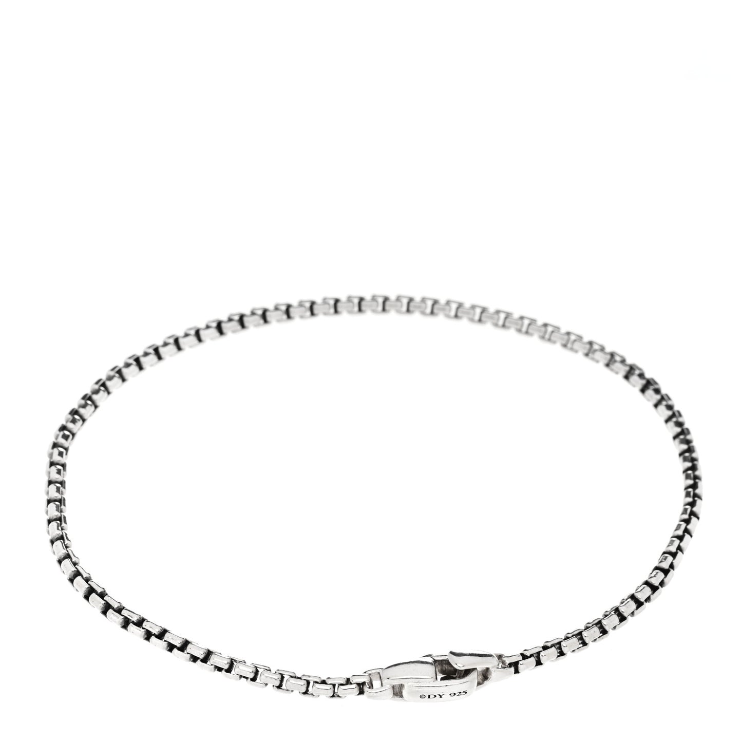 Sterling Silver 2.7mm Box Chain Bracelet