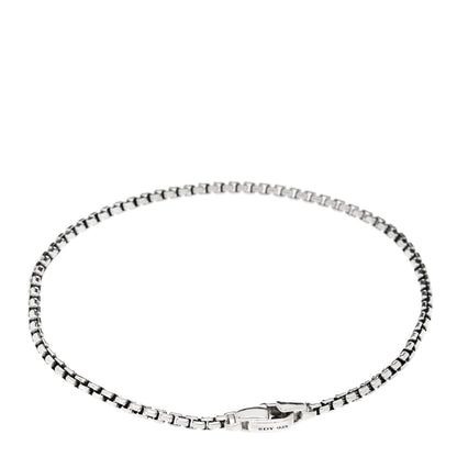 David Yurman Sterling Silver 2.7mm Box Chain Bracelet 2 of 3