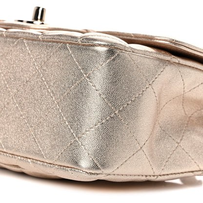 Chanel Metallic Lambskin Quilted Mini Rectangular Flap Gold 9 of 10