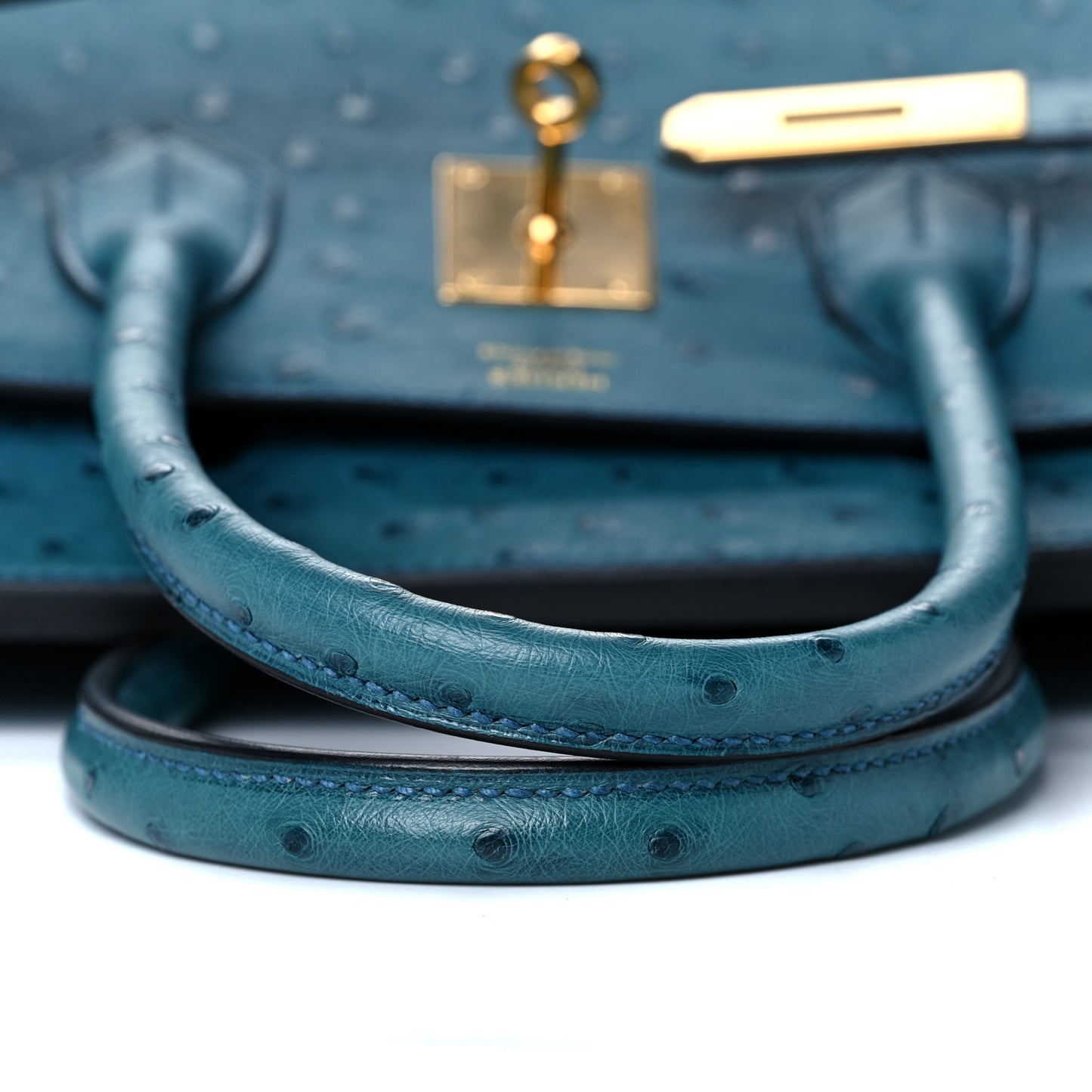 Ostrich Birkin 30 Cobalt