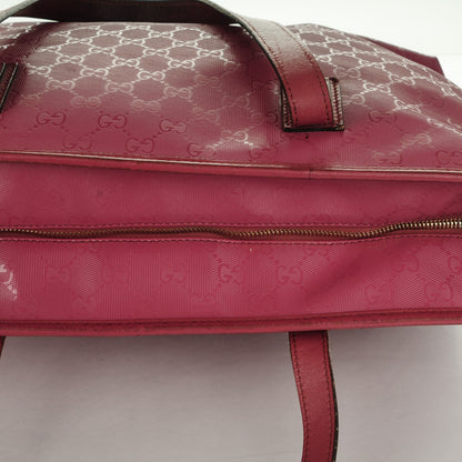 Gucci Imprime Monogram Medium Zippered Shopping Tote Vintage Rose 9 of 11