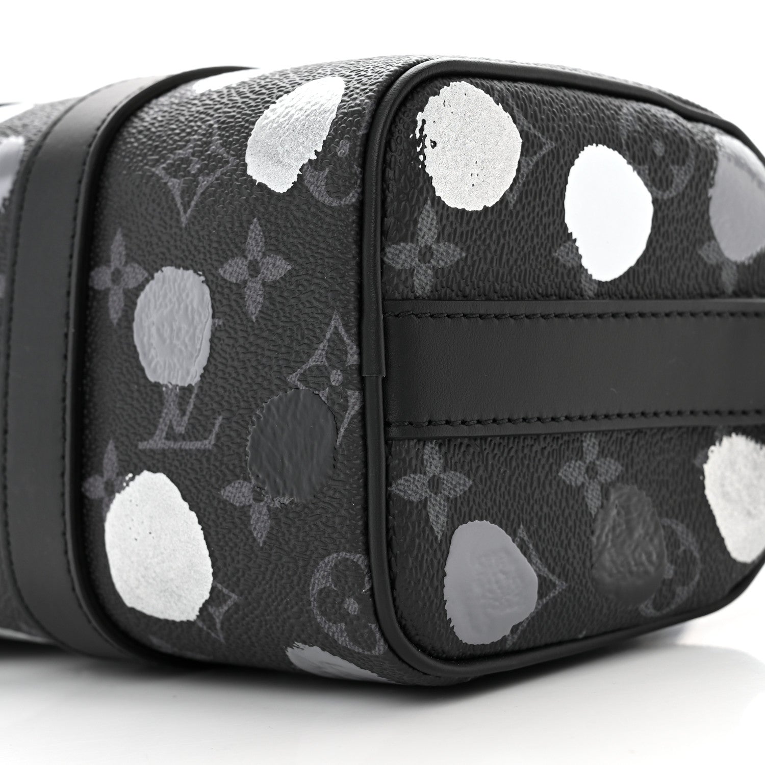 Louis Vuitton LV X YK Monogram Eclipse Keepall Bandouliere 25 Black Silver 9 of 9