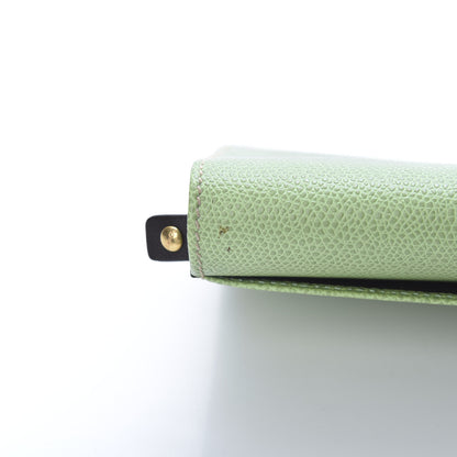 Loewe Grained Calfskin Continental Wallet Green 8 of 9