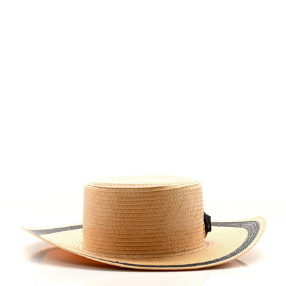 Gucci Raffia L'amour Du Soir Sun Hat S Ivory Black 6 of 10